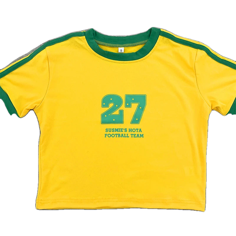 Women's Brazil Green Crop Top