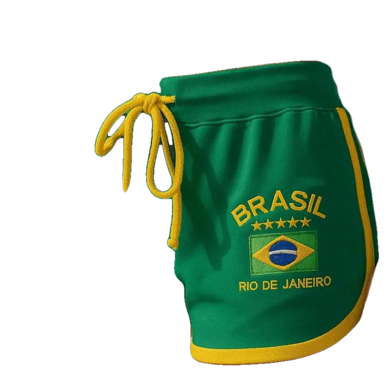 Brazil Football Shorts for woman