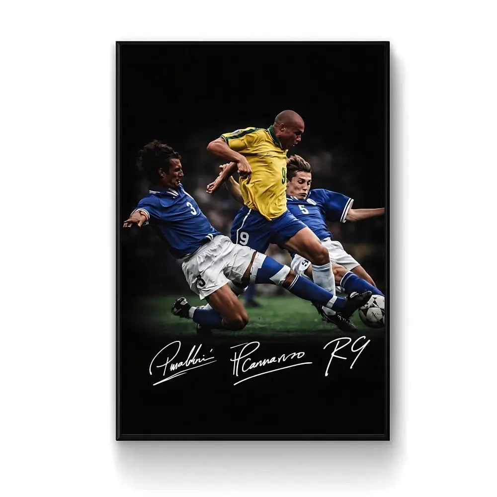 Ronaldo Brazilian footballer nr9 Poster