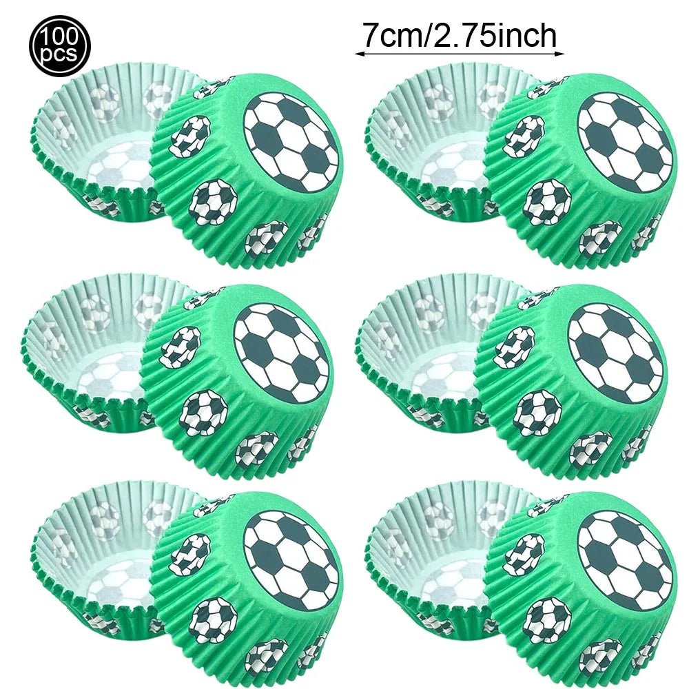 Football Party Decoration Set – Balloons, Tablecloths, Straws & Party Bags