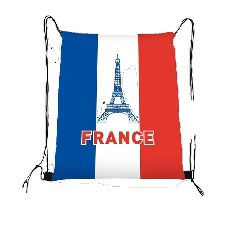 International Football Flag Drawstring Bag