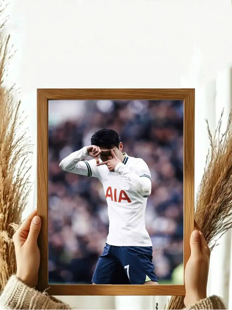 Son Heung-min Football Icon Poster