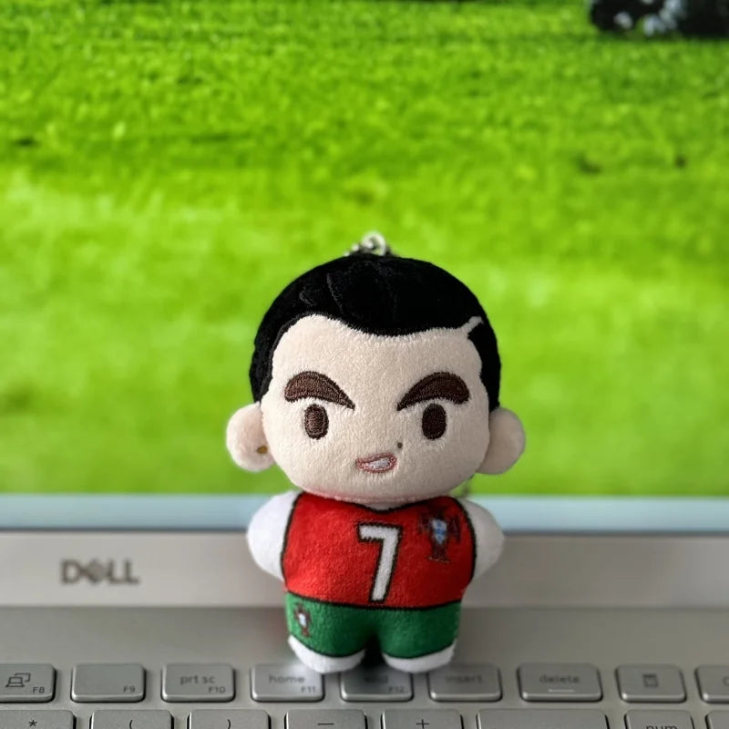 Football Stars Mini Plush Toys – Messi, Ronaldo, Haaland, Bellingham & Yamal
