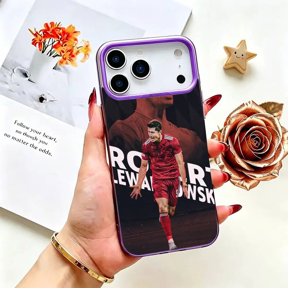 Robert Lewandowski Silver iPhone Case