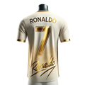 Ronaldo Football Superstar Gold Edition T-Shirt
