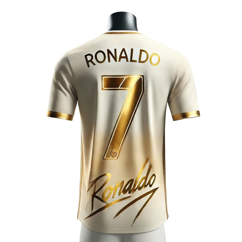 Ronaldo Football Superstar Gold Edition T-Shirt