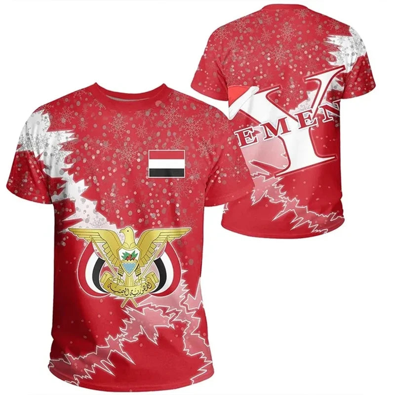 Yemen Flag Football T-Shirt