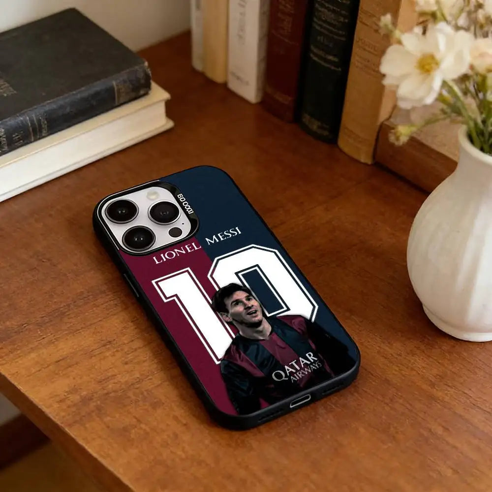 Lionel Messi Silver iPhone Case