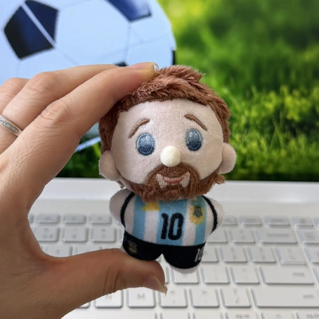 Football Stars Mini Plush Toys – Messi, Ronaldo, Haaland, Bellingham & Yamal
