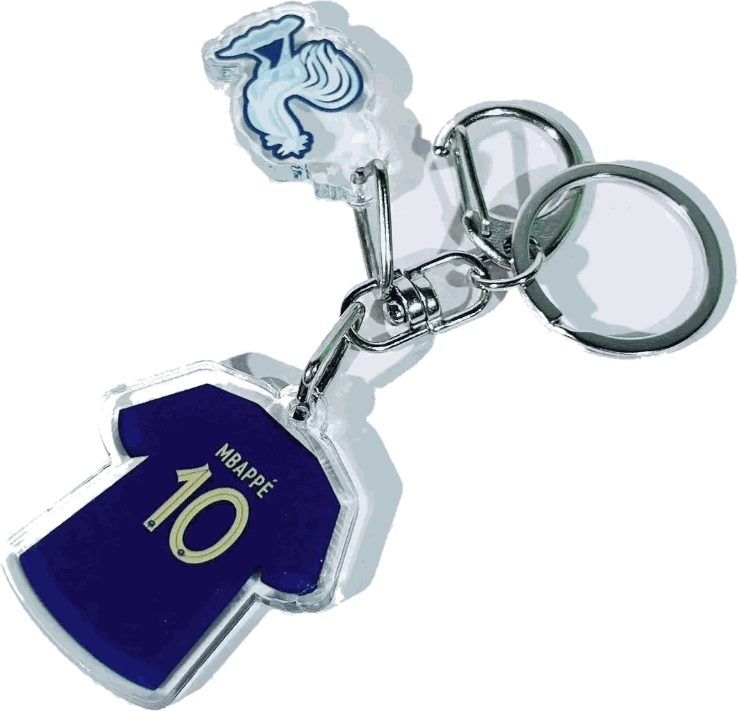Lionel Messi & Cristiano Ronaldo Brazil Keychain
