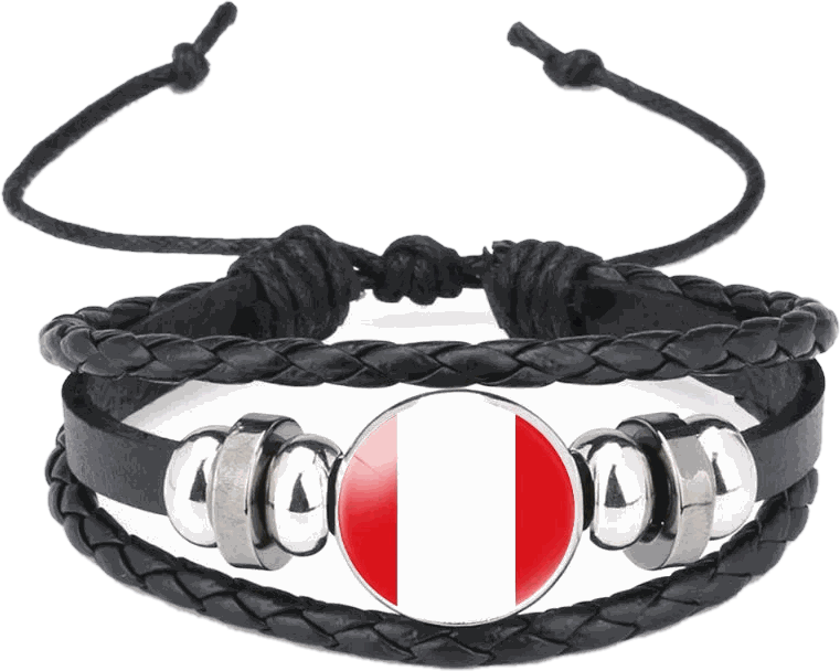 South America & World Football Country Flag Bracelets – 17 Designs