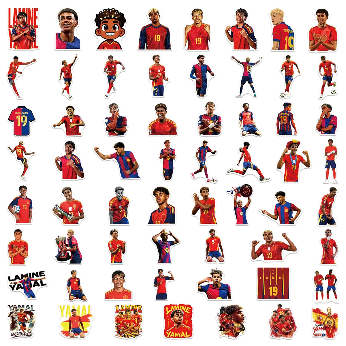 Football Stars Sticker Pack – Player & Club Designs
