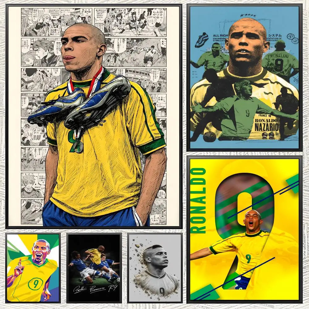 Ronaldo Brazilian footballer nr9 Poster
