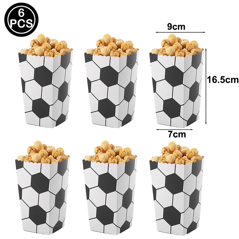 Football Party Decoration Set – Balloons, Tablecloths, Straws & Party Bags
