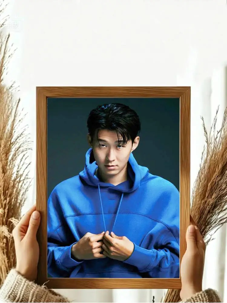 Son Heung-min Football Icon Poster