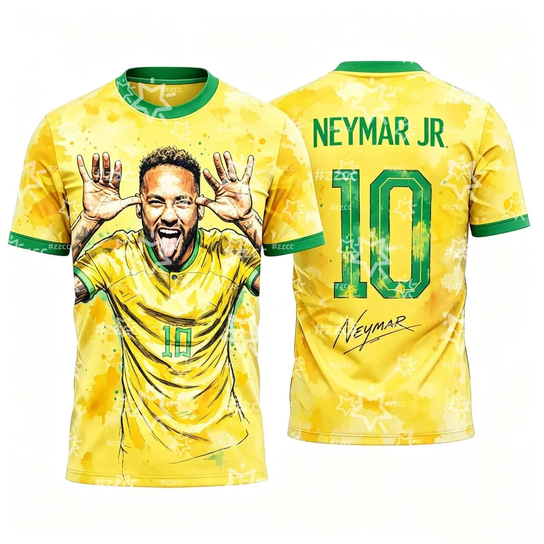 Neymar Jr Brazil Football Fan T-Shirt