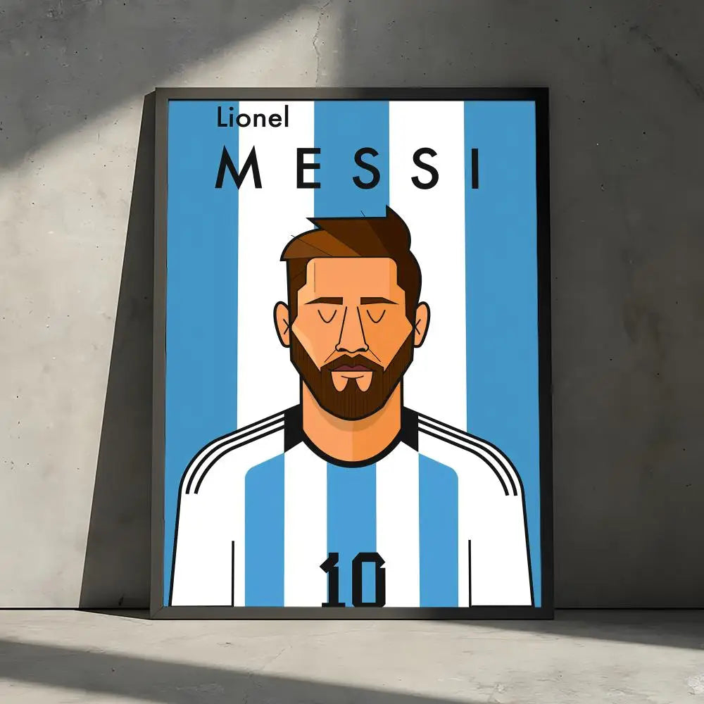 Lionel Messi Football Legend Poster