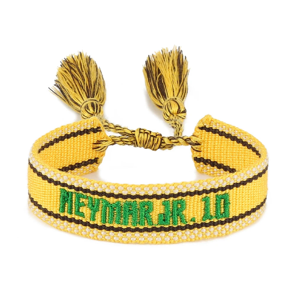 Messi, Ronaldo, Neymar & Mbappé Football Wristbands