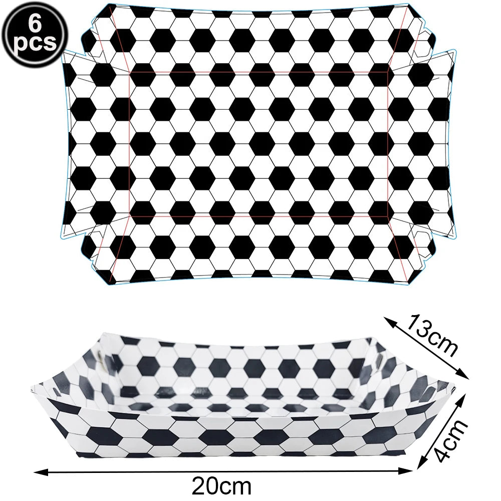 Football Party Decoration Set – Balloons, Tablecloths, Straws & Party Bags