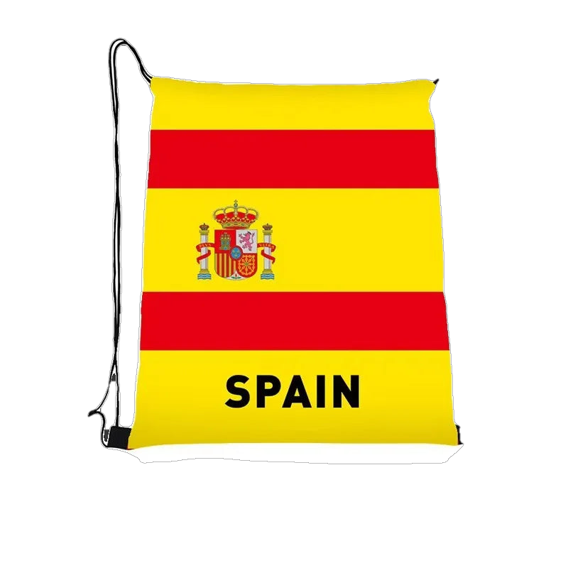 International Football Flag Drawstring Bag