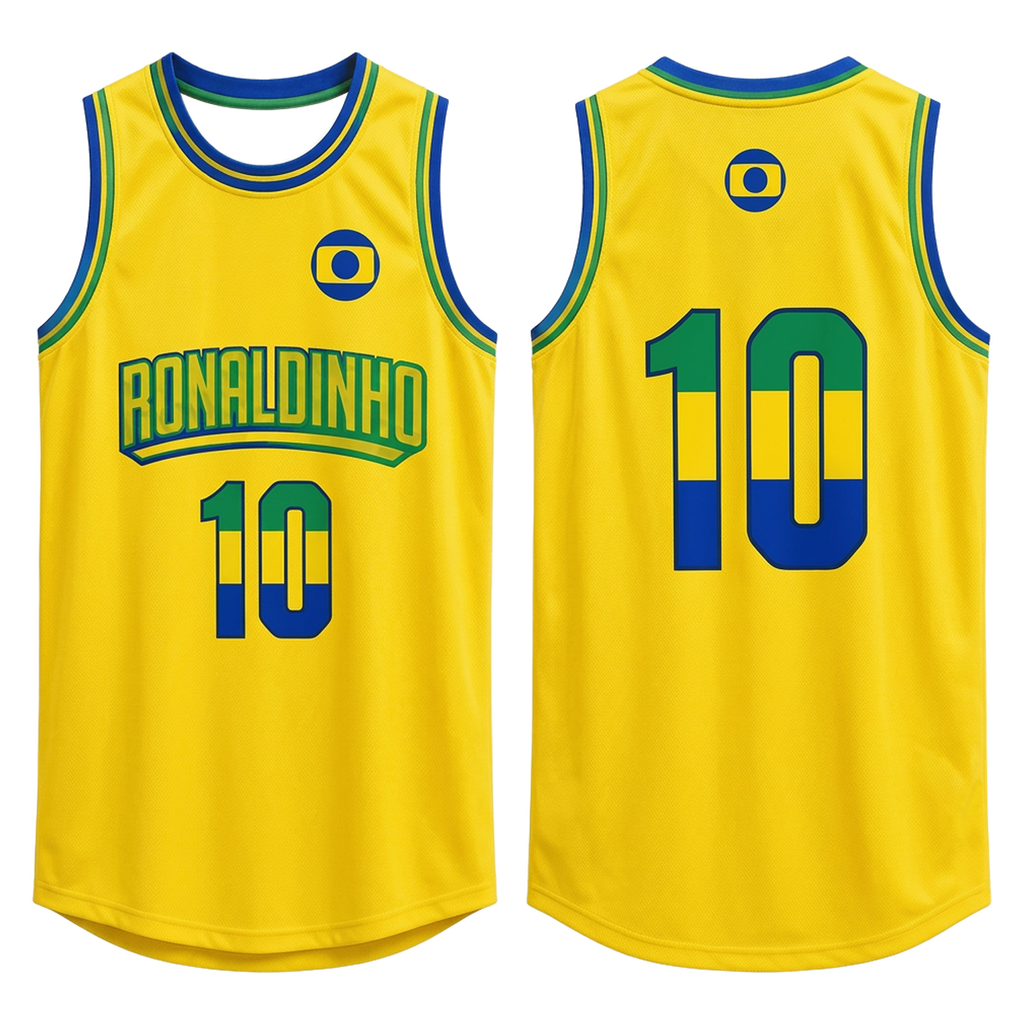 Ronaldinho #10 Brazil Green Tank Top