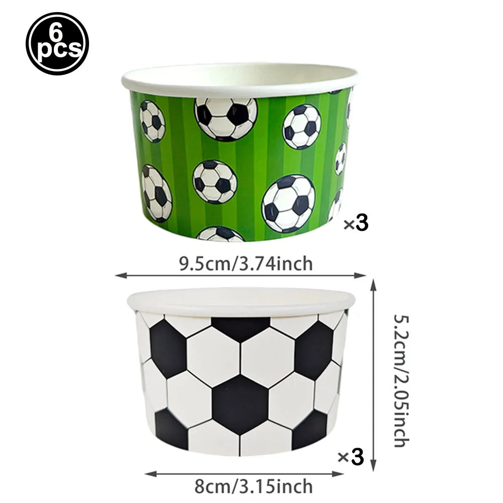 Football Party Decoration Set – Balloons, Tablecloths, Straws & Party Bags
