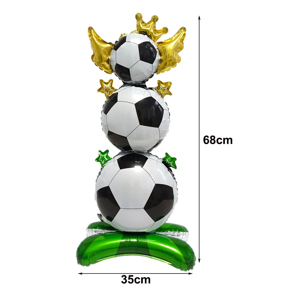 Giant Standing Football Trophy Foil Balloon – Champions Cup Party Decoration (UAE)