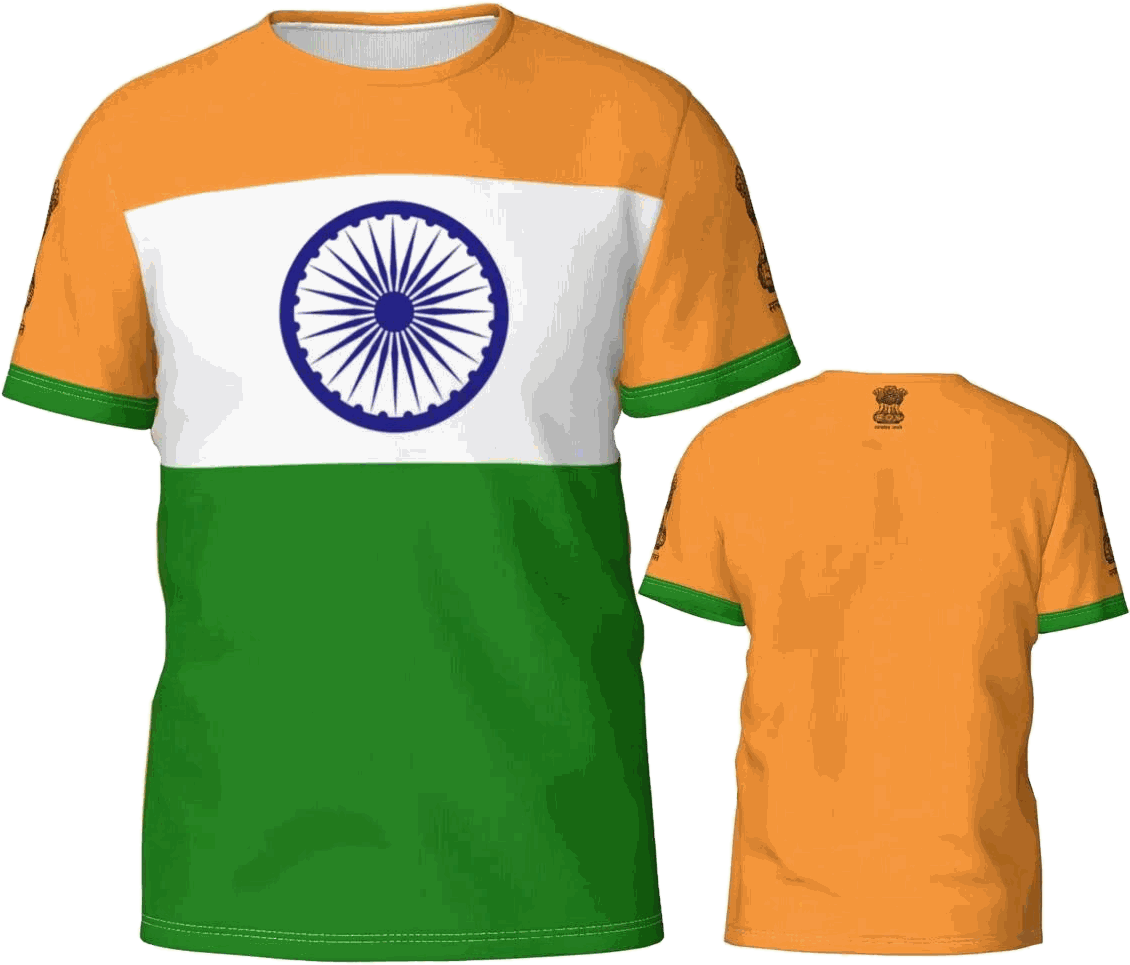 India Flag Football Training T-Shirt