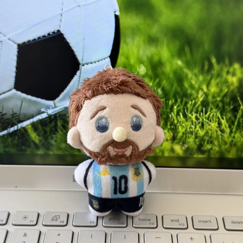 Football Stars Mini Plush Toys – Messi, Ronaldo, Haaland, Bellingham & Yamal