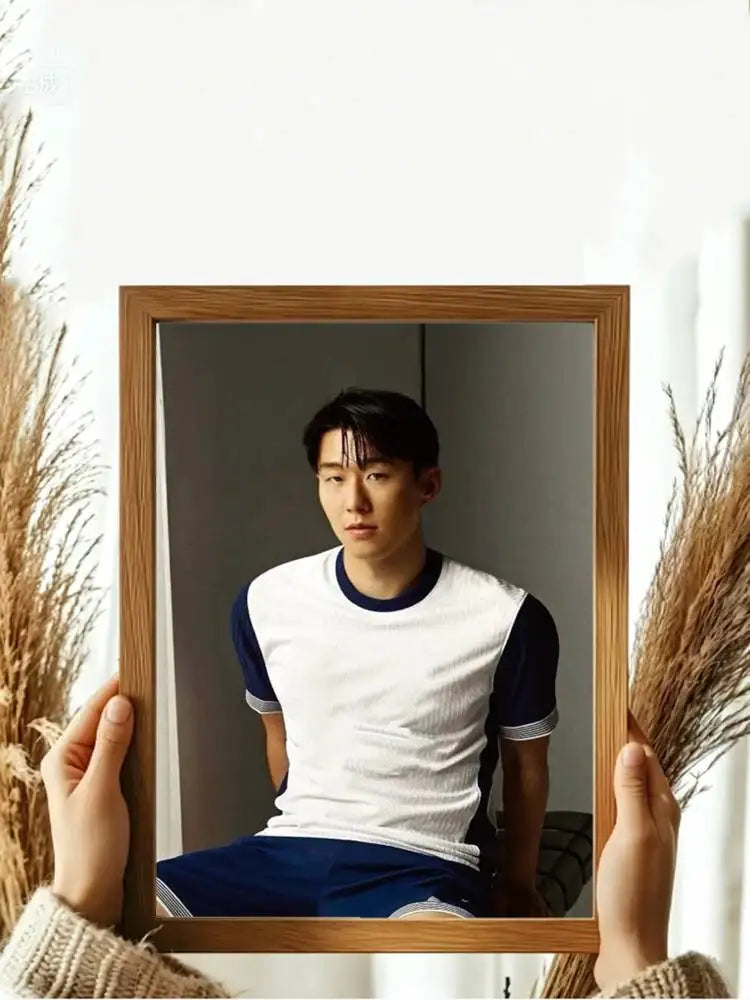 Son Heung-min Football Icon Poster