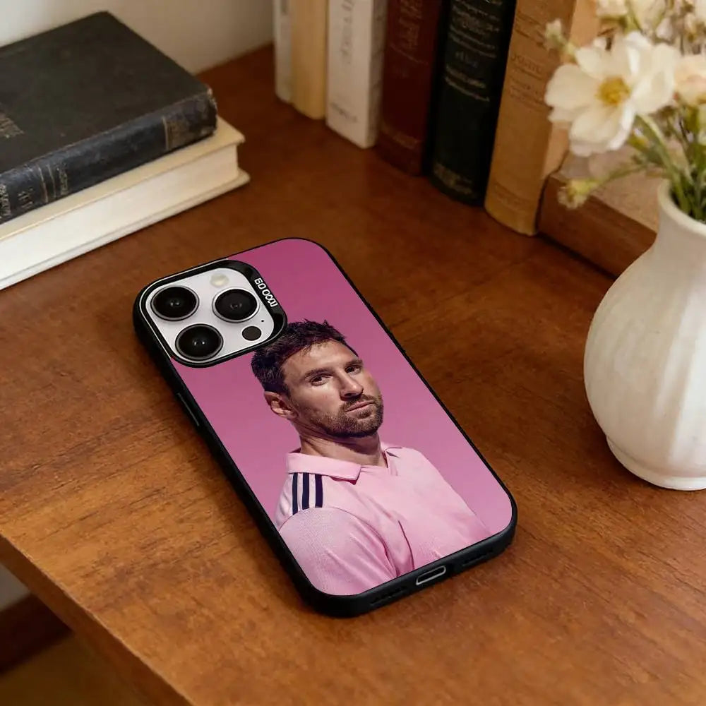 Lionel Messi Silver iPhone Case