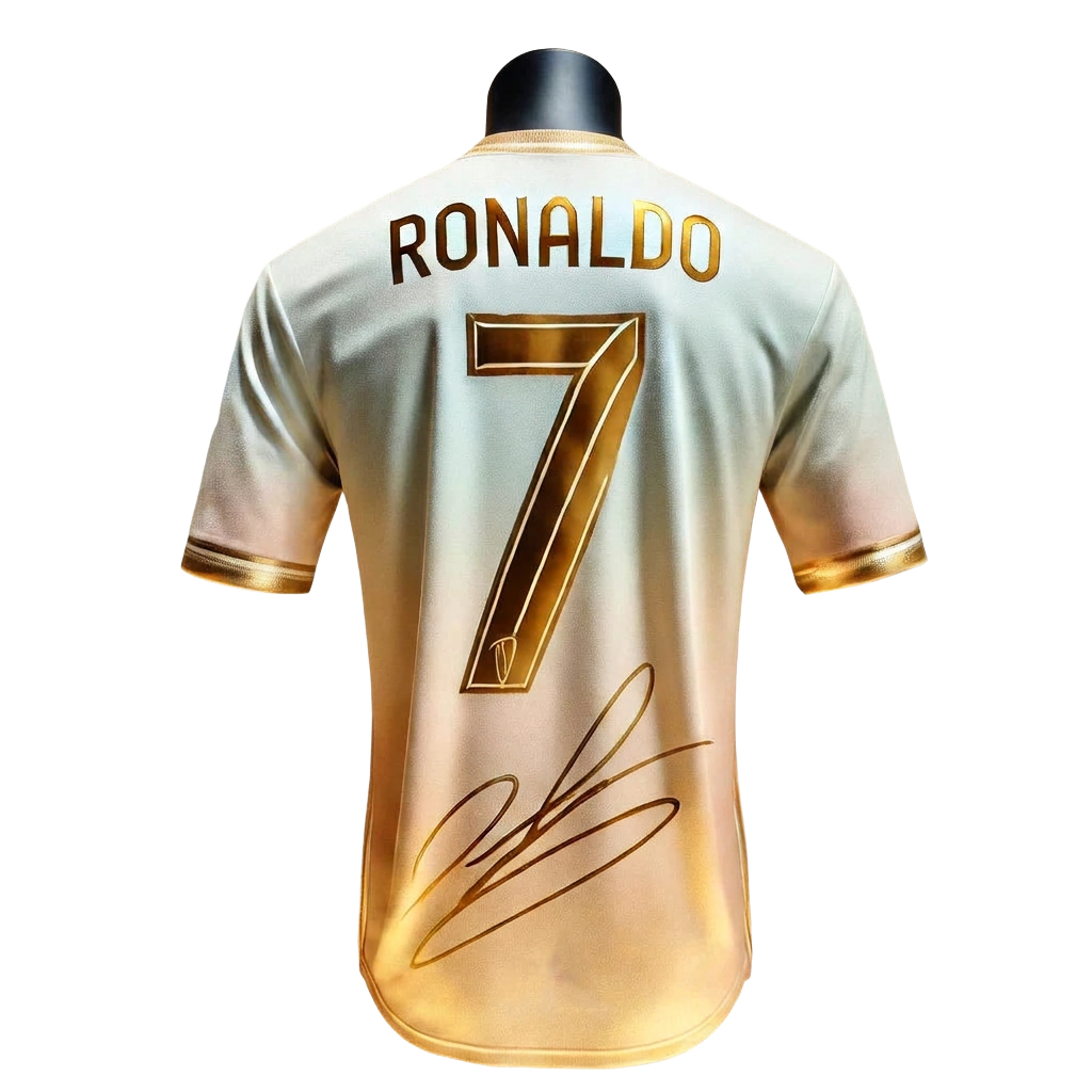 Ronaldo Football Superstar Gold Edition T-Shirt