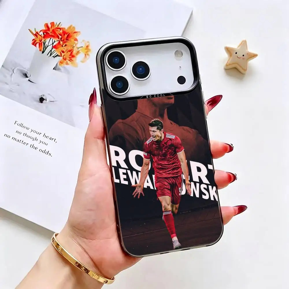 Robert Lewandowski Silver iPhone Case