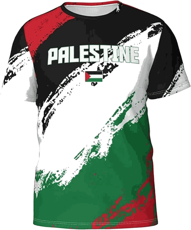 Palestine Flag Football T-Shirt